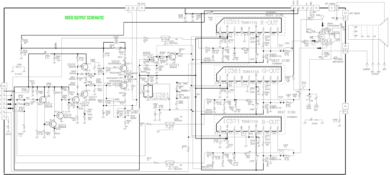 Electro help: TX-W32D4DP - PANASONIC TV - POWER - HORIZONTAL OUT