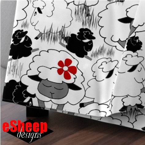 Just Sheep fabric by eSheep Designs