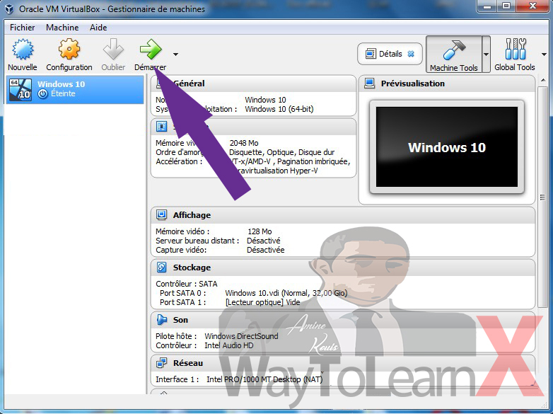 Comment installer windows 10 dans virtualbox