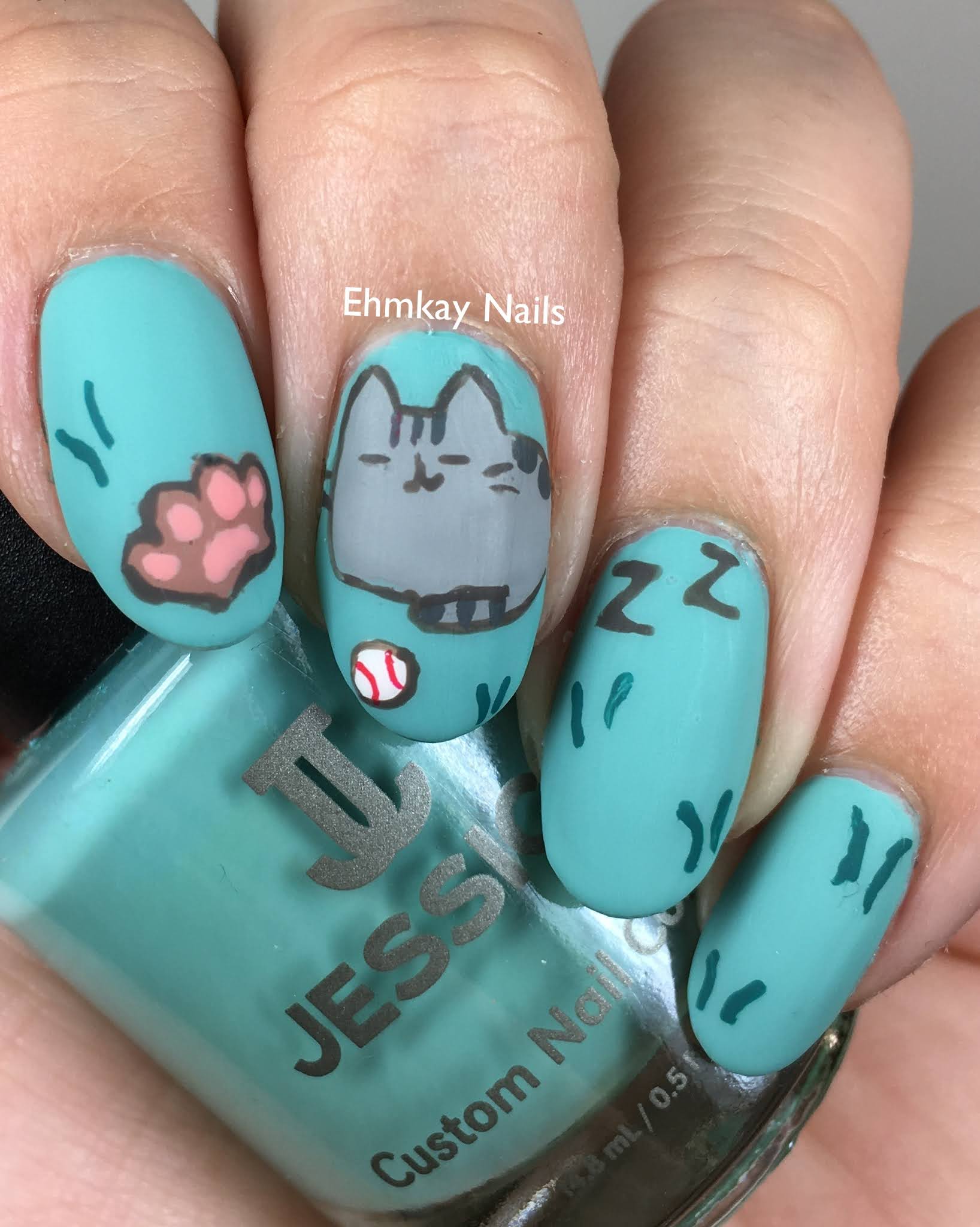 ehmkay nails Pusheen Calendar Series A Look Back at 2020