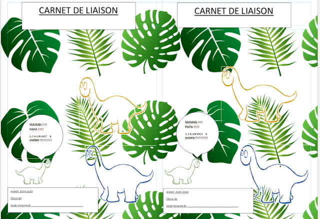 La Classe De Vyk: Page de garde cahier de liaison 2019-2020