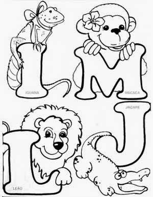 full alphabet coloring page  Alfabeto para impressão, Páginas de