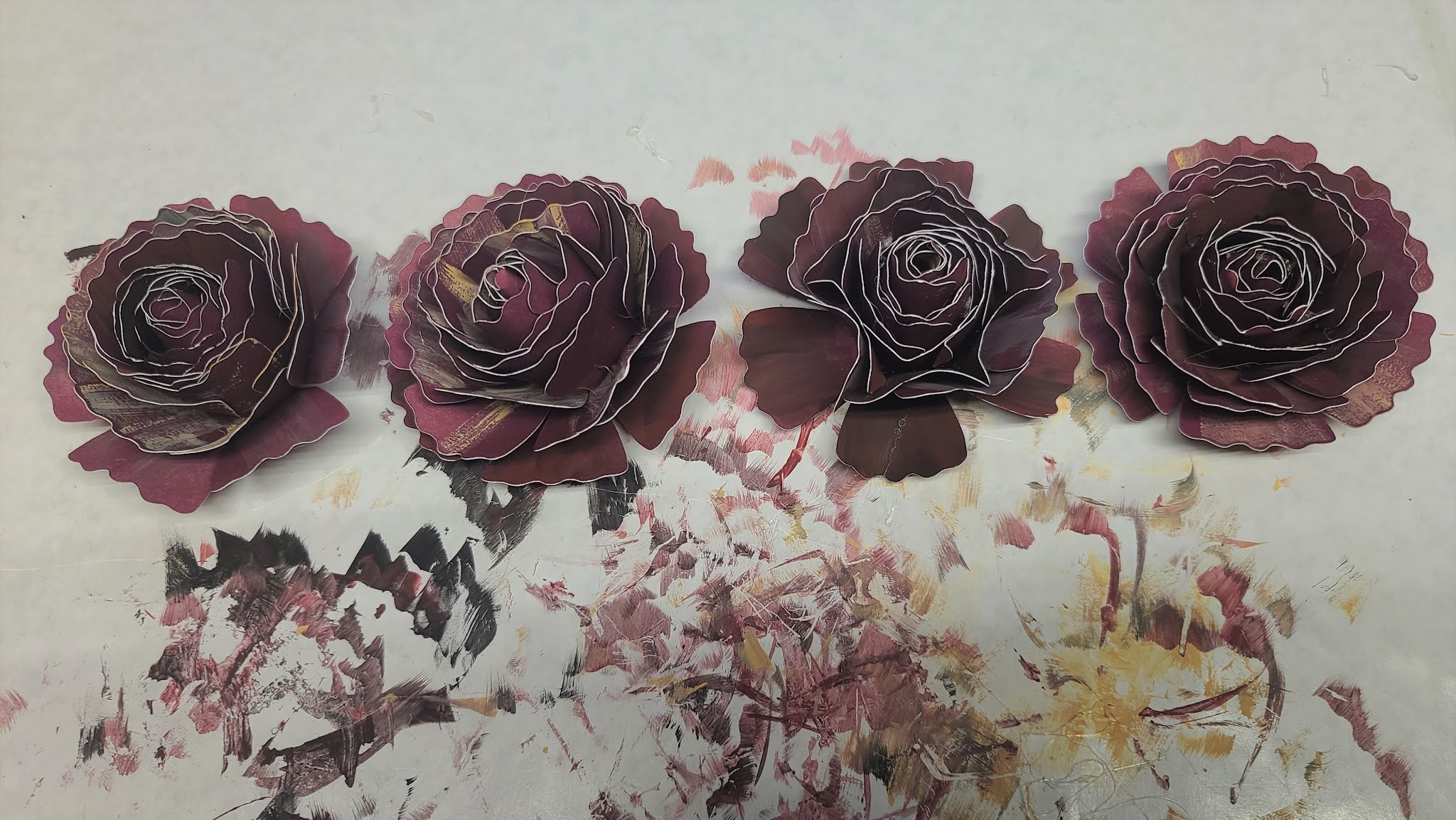 Fields Of Heather Painting Paper Flowers A Cricut Project