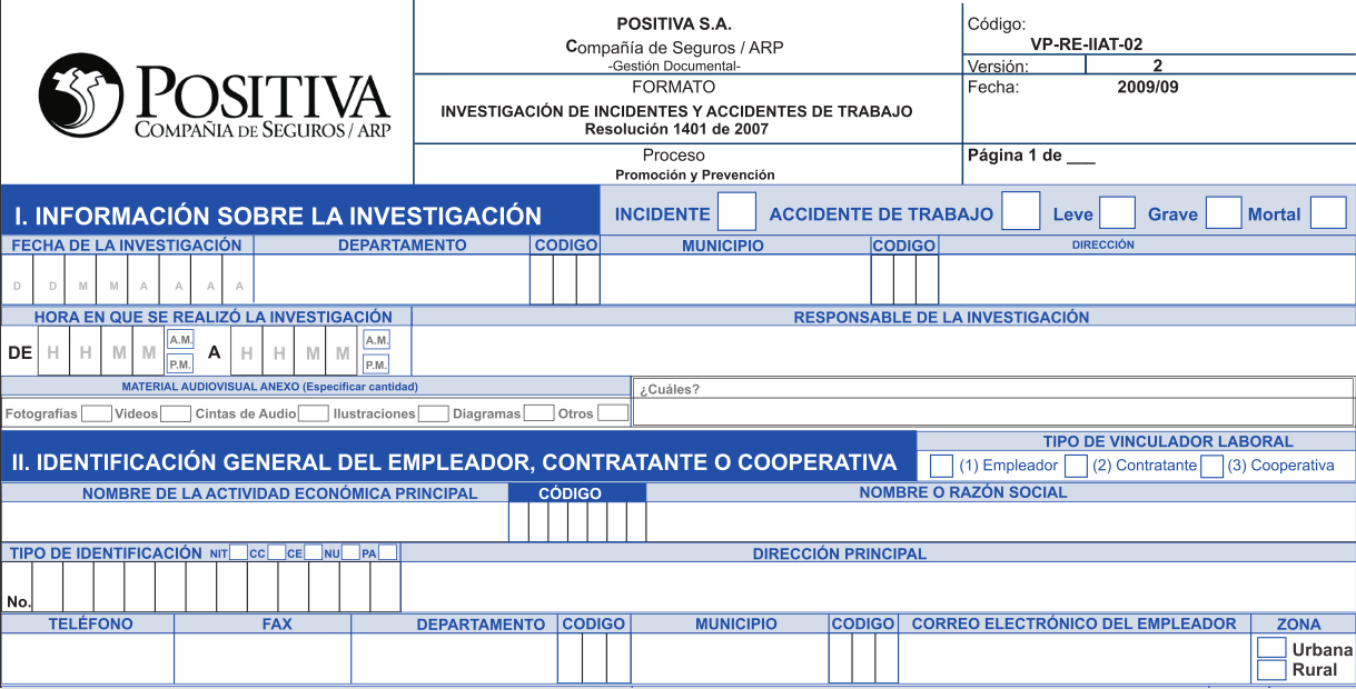 Formato De Investigacion De Accidentes Colmena seguridadindustrialpoli5.blogspot.com