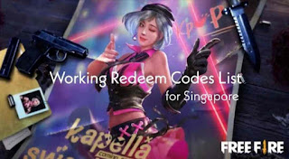 सिंगापुर सर्वर के लिए गरेना फ्री फायर रिडीम कोड