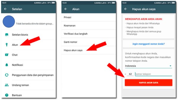 Cara Menghapus Akun WhatsApp Secara Permane Cara Menghapus Akun WhatsApp Secara Permane
