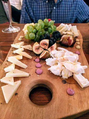 Ljubljana in 3 days: cheese plate at Wine Bar Suklje