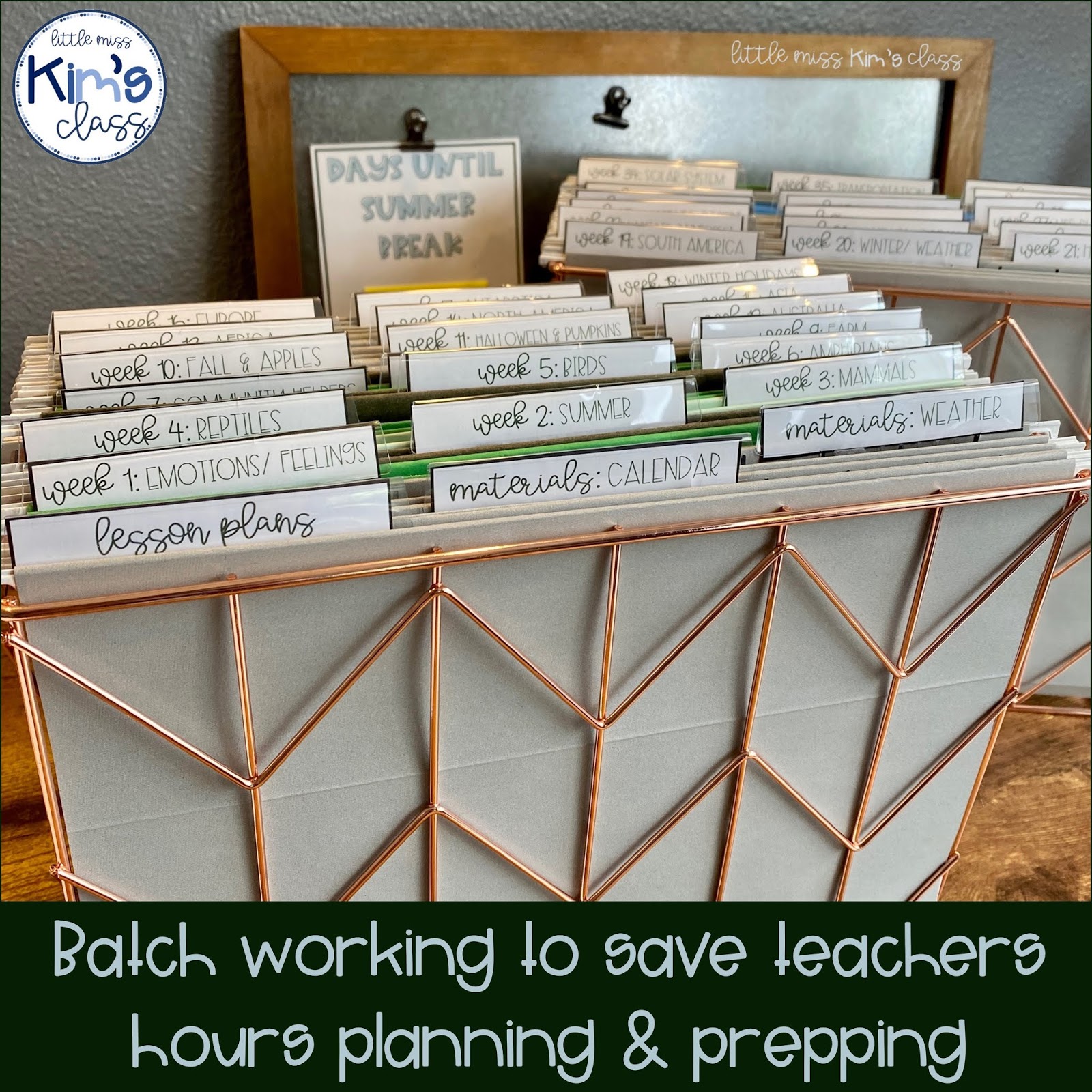 Little Miss Kim's Class Batch Working to Save Teachers Hours Planning