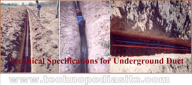 Technical Specifications for Underground Duct in telecom sector