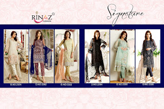Rinaz Fashion Signature Georgette Pakistani Suits Collection In Wholesale Rate 