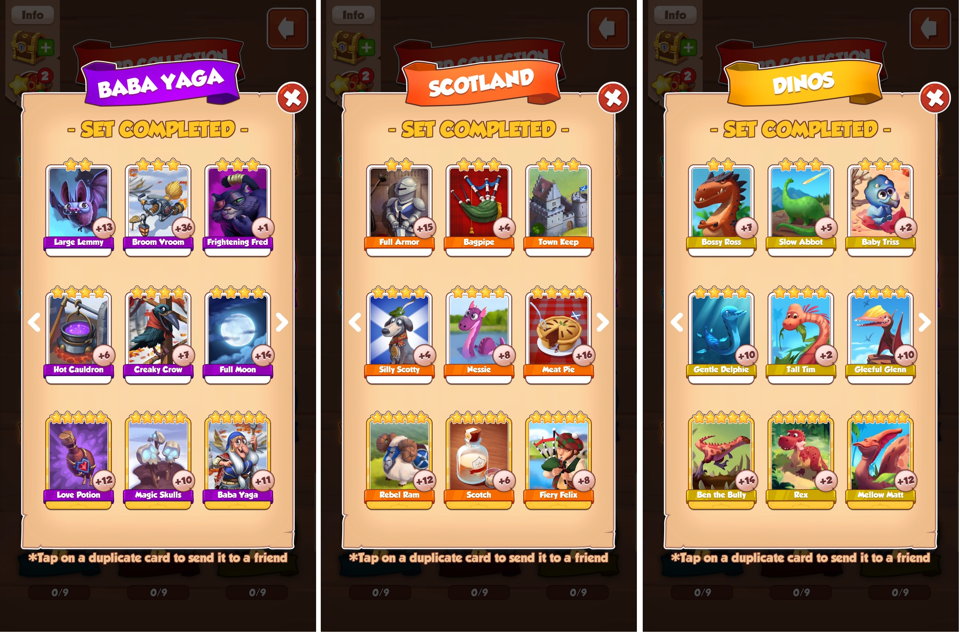 Coin Master All Card Set