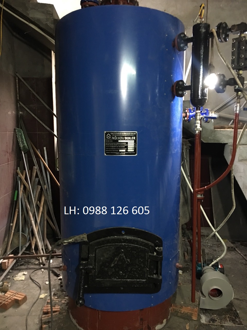 nồi hơi đốt củi 250