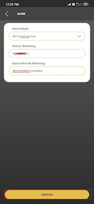 mengisi form rekening bank