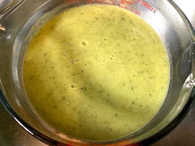 Broad Bean and Courgette soup