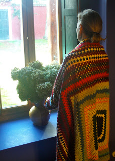 Manta de ganchillo de abuela