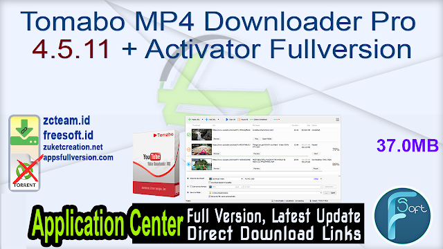 Tomabo MP4 Downloader Pro 4.5.11 + Activator Fullversion