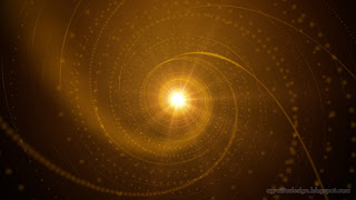 Abstract Orange Attractive Spiral Lights Background Effect Design
