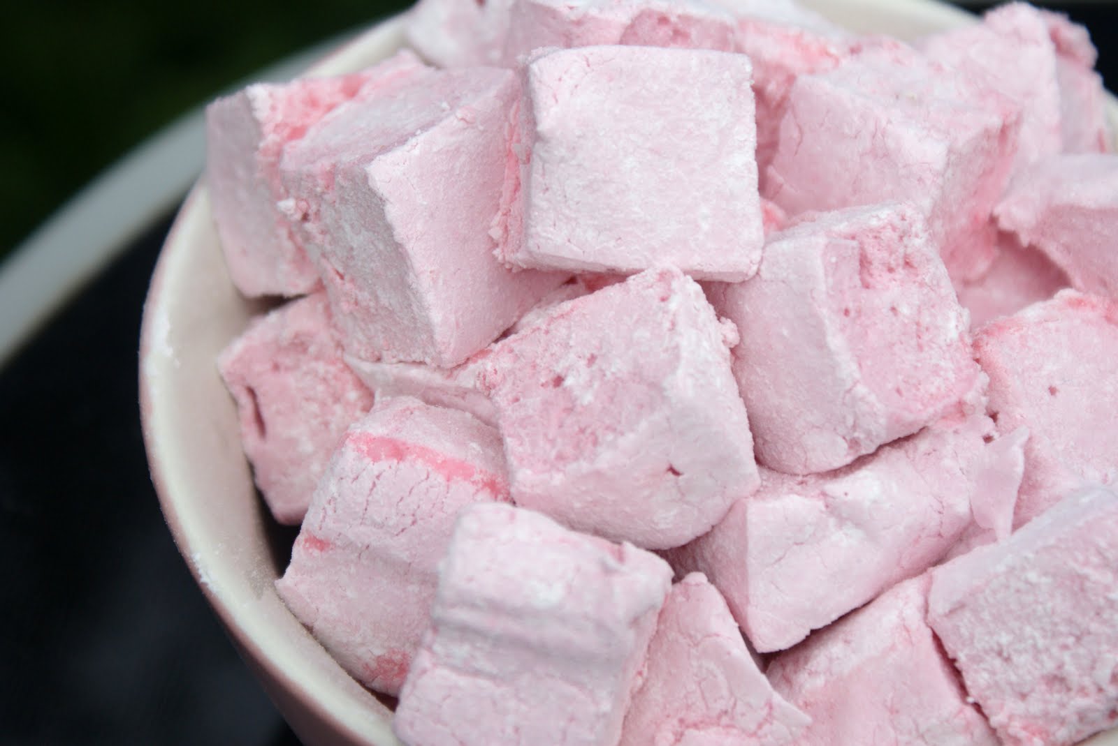 WEDDING Heart Shaped Pink and Cream Marshmallows Sweets