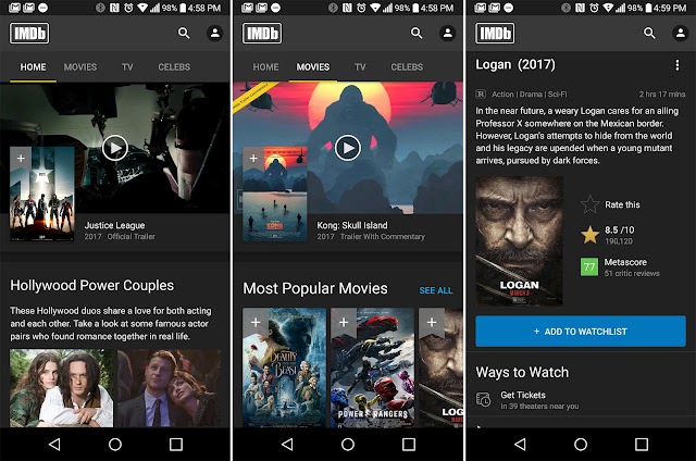تحميل أكبر قاعدة بيانات لأهم وأفضل المسلسلات الأجنبية والعالمية IMDb apk للأندرويد