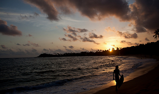 Unawatuna Beach Sun Set Sri Lanka