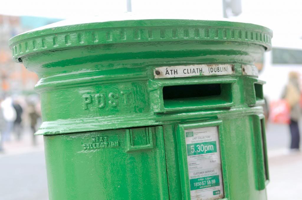 irish post box, green postbox irish post box, green postbox