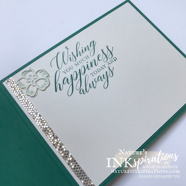 By Angie McKenzie for Stamping INKspirations Blog Hop; Click READ or VISIT to go to my blog for details!  Featuring the Many Layered Blossoms Dies, Floral Heart Dies, Be Dazzling Specialty Paper (Sale-a-Bration), Milestone Moments Stamp Set (retired) and So Sentimental Stamp Set (retired) by Stampin' Up!® to create a 60th anniversary card; #anniversarycard #manylayeredblossoms #floralheart #bedazzling #milestonemoments #sosentimental #60yearsofmarriage #stampinginkspirationsbloghop #naturesinkspirations #diamondanniversary #lifetimecelebrations #handmadecards #specialenvelopes