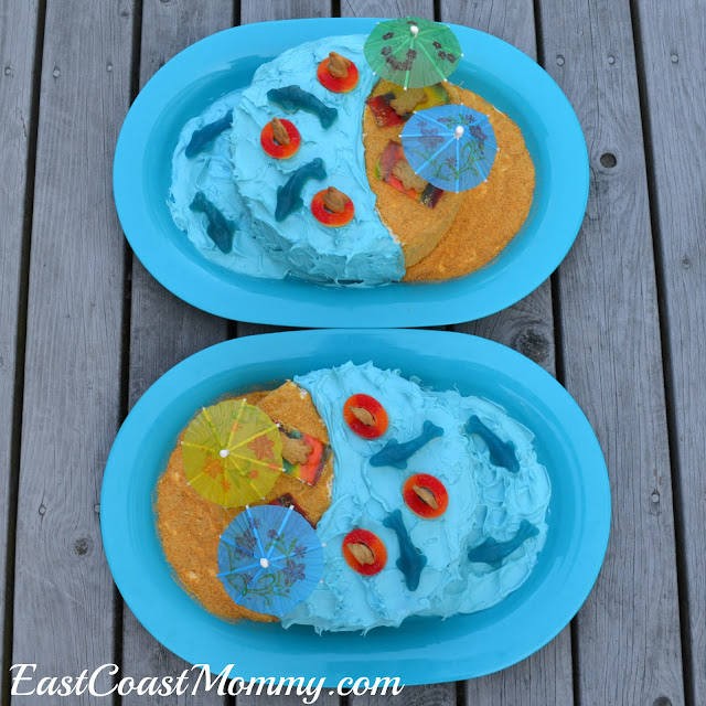 East Coast Mommy: DIY Pool Party Cake Tutorial
