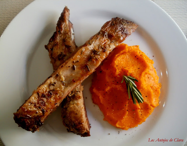 Costillas de cerdo al horno con romero