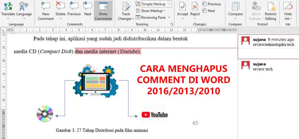 3 Cara Menghapus Komentar Di Word Saat Di Print Review Teknologi Sekarang