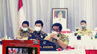 Wagub Kandouw Ikuti Rakor Kada-Wakada Hasil Pilkada 2020 yang Dipimpin Jokowi