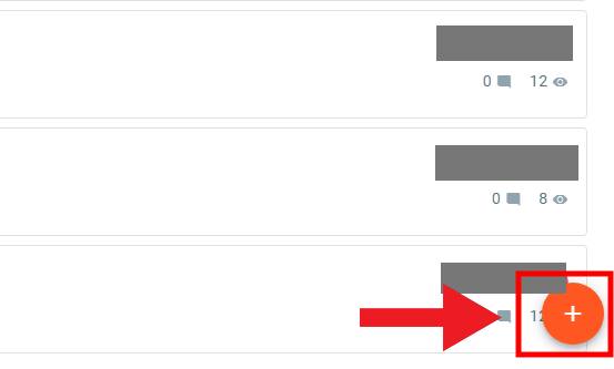 Create a new page by clicking plus button Create a new page by clicking plus button