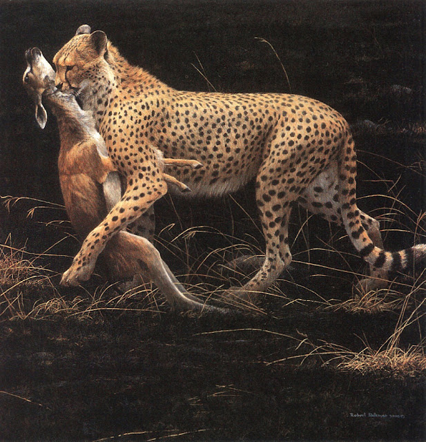 Роберт Бейтмэн / Robert Bateman Cheetah and Thompsons Gazelle Kill, 2000