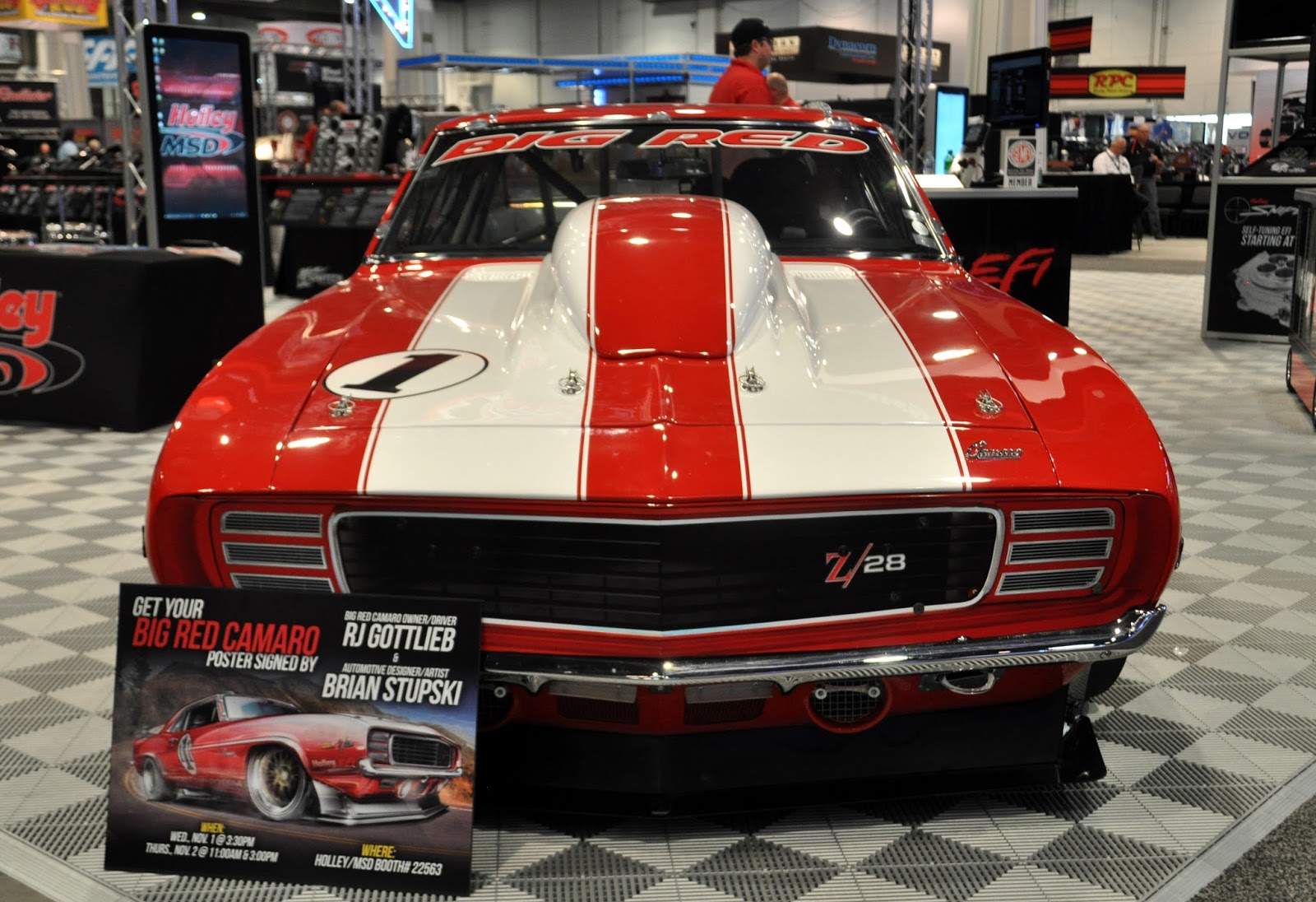 Just A Car Guy: the big red Camaro is rebuilt, and a good example of how damn good looking the