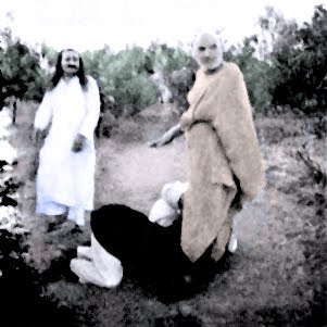Upasni Maharaj with Meher Baba