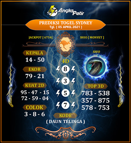 Prediksi Sydney Senin 05 April 2021 Prediksi Togel Sidney Hari Ini Jitu