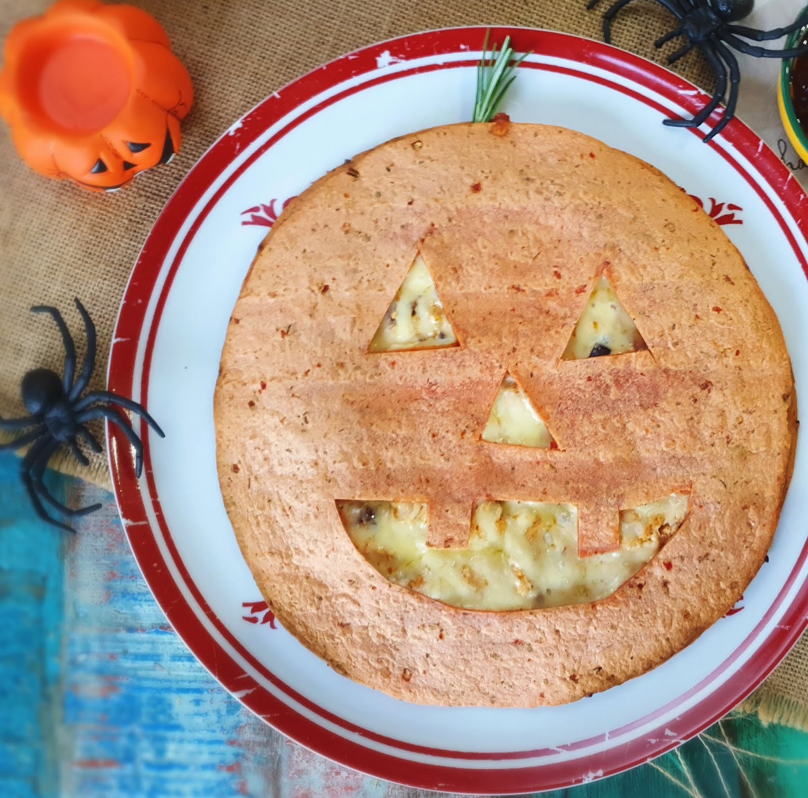 Spicy Jack 'O Lantern Quesadillas