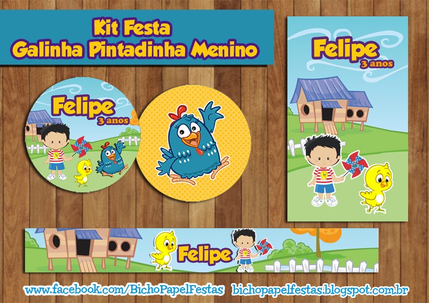 Kit Festa Galinha Pintadinha Menino Kit Festa Galinha Pintadinha Menino