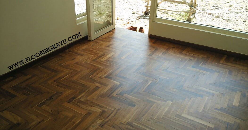 Flooring Kayu Solid FLOORING KAYU JATI HERRINGBONE
