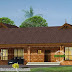 Big single floor Kerala traditional home design
