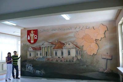 Obraz malowany na ścianie, mural ścienny Gdzńsk