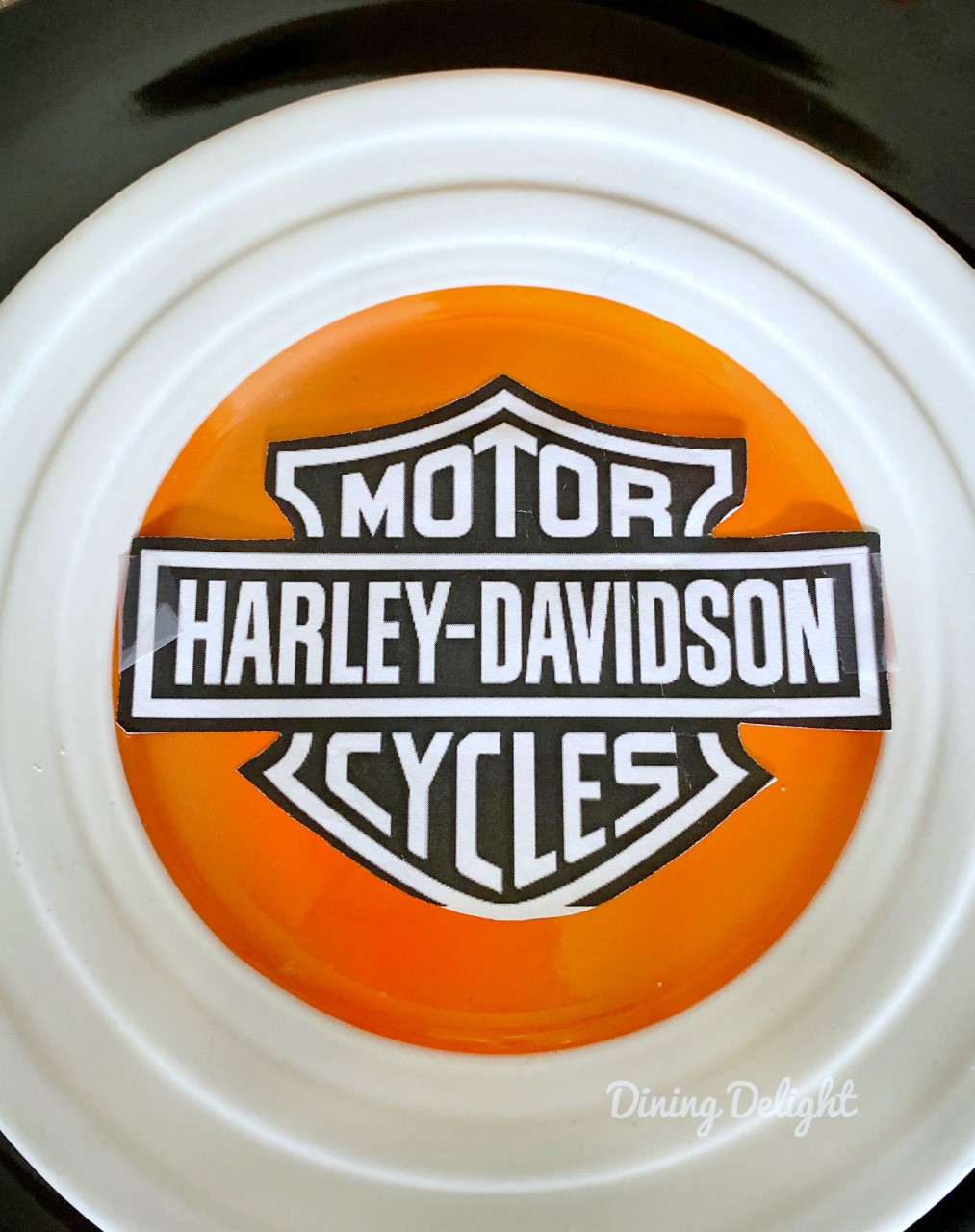 Dining Delight Father's Day Table with Harley Davidson Theme