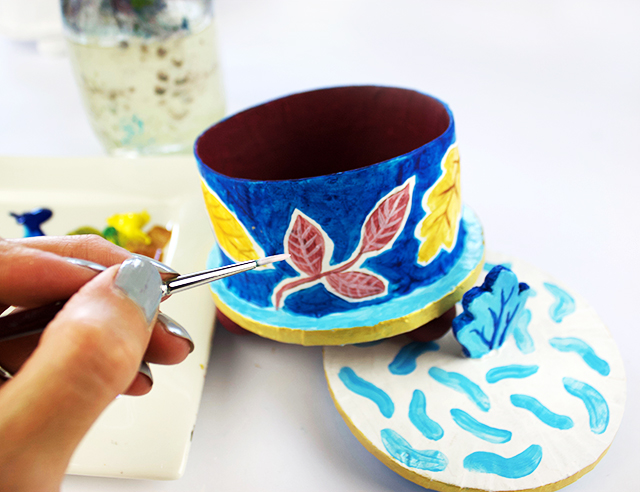 creating with jules: paper cache trinket box
