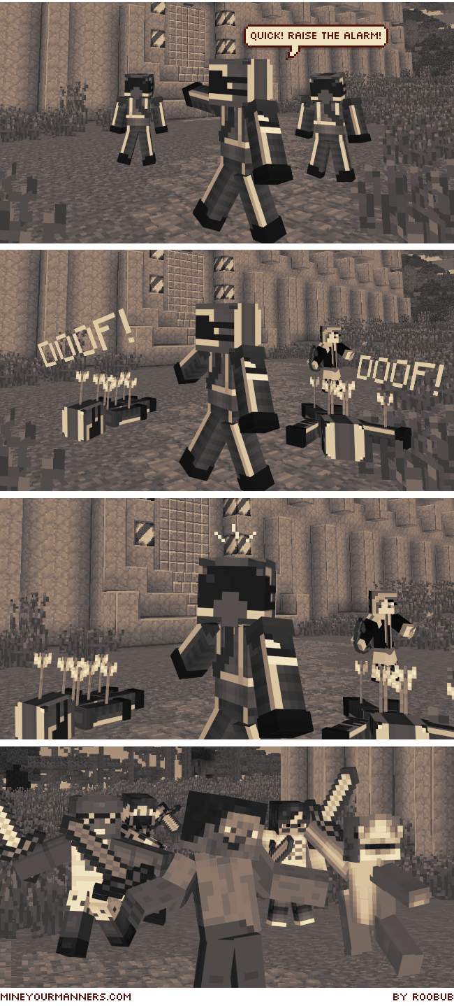 The Minecraft comedy comic series