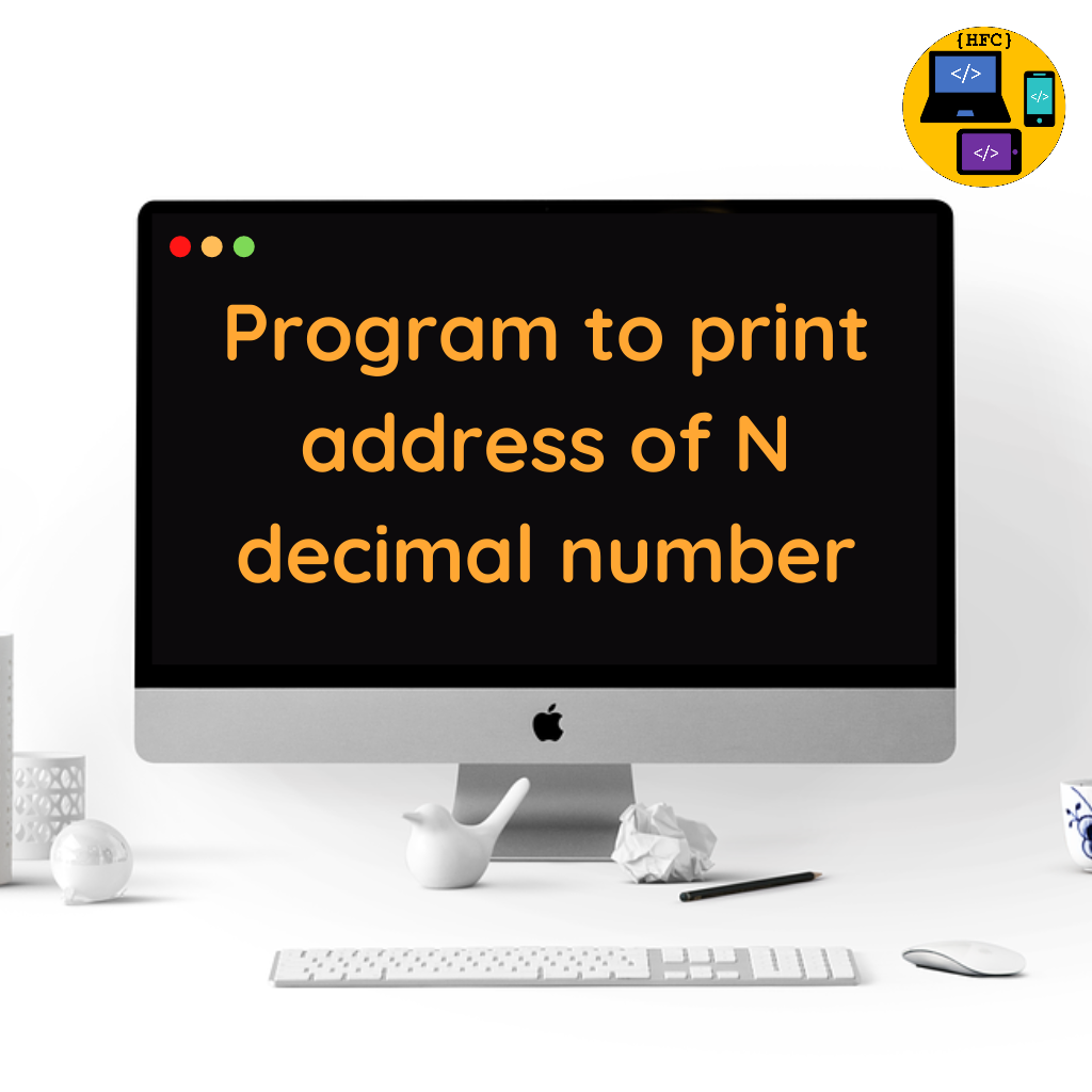 Print address of Array of Decimal Numbers using pointer Pointer C++