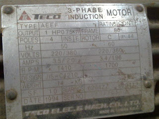 How To Read Motor Nameplate