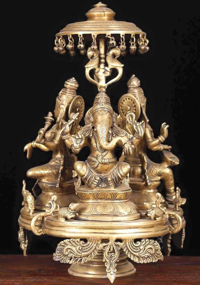 TELUGU WEB WORLD AMAZING BRONZE STATUE OF LORD GANESHA