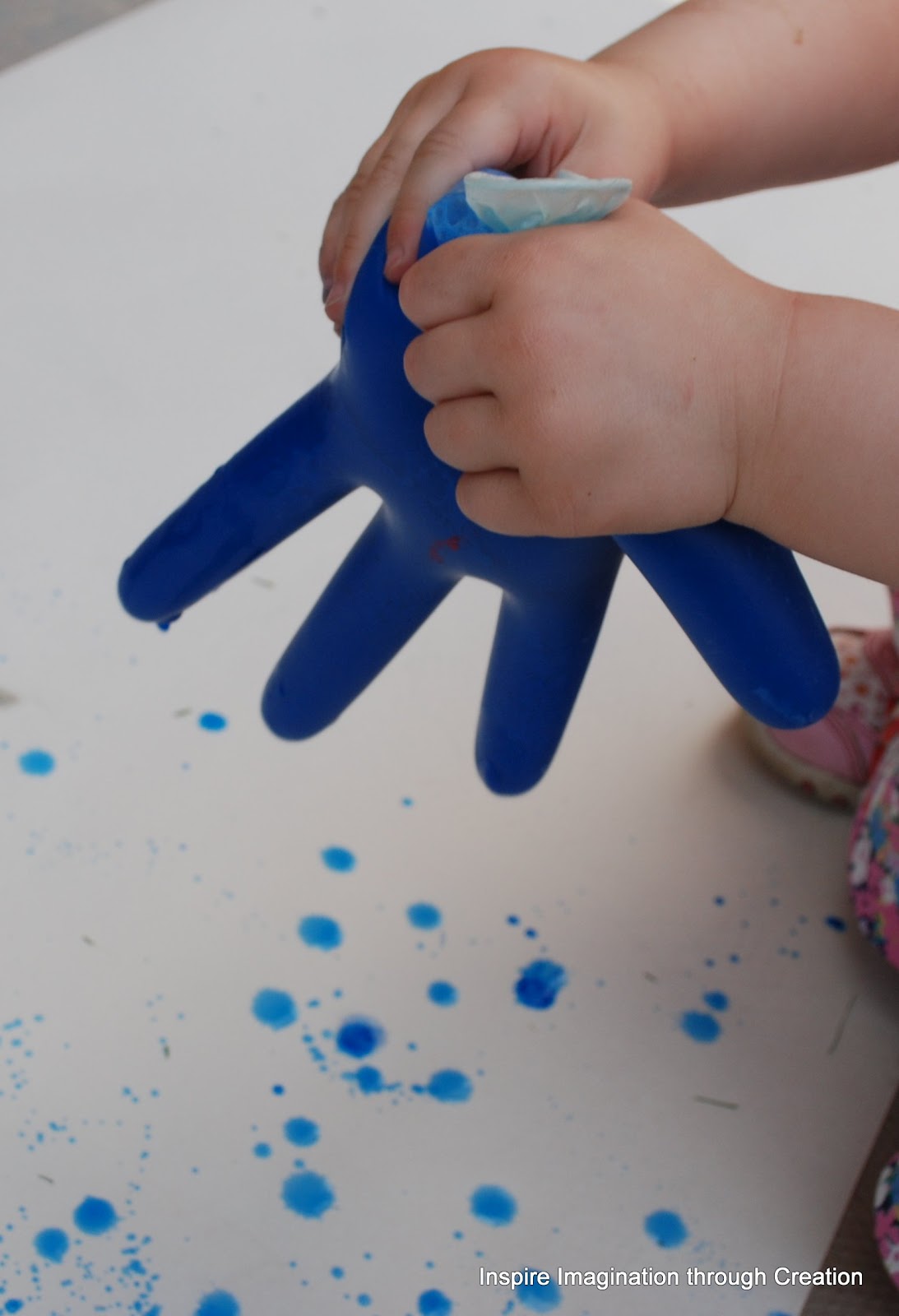 Inspire imagination through creation Glove painting