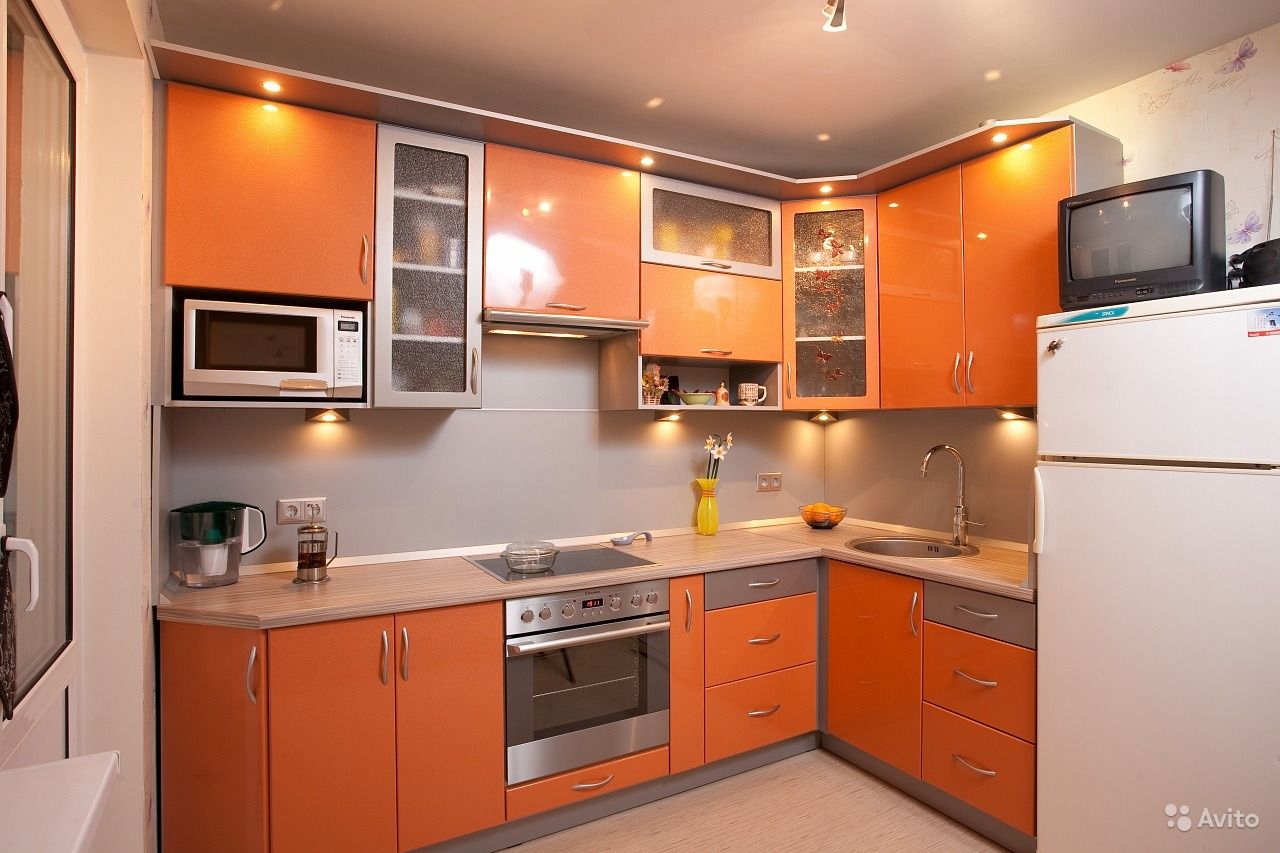 Orange Kitchen Cabinets Decorating Ideas Orange Kitchen Cabinets Decorating Ideas