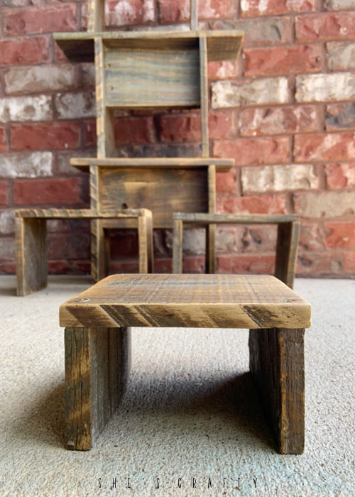 She's Crafty Step Stools and Risers made from Reclaimed Wood
