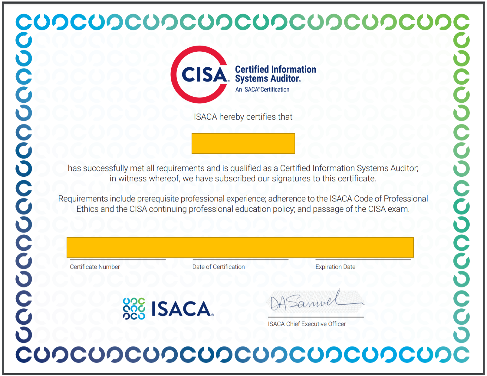 Cisa 公認情報システム監査人 について 資格概要 勉強方法 試験結果 外資系コンサルタントのブログ コンサル就職 転職への案内